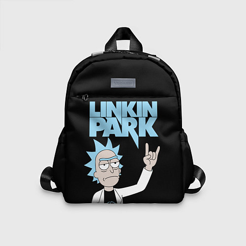 Детский рюкзак Linkin Park и Рик Санчес из Рик и Морти / 3D-принт – фото 1