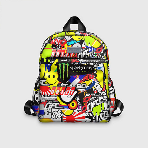 Детский рюкзак Monster energy брендовый стиль / 3D-принт – фото 1