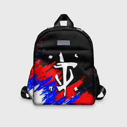 Детский рюкзак Doom триколор краски, цвет: 3D-принт