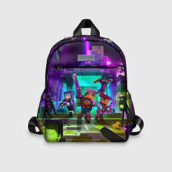 Детский рюкзак Майнкрафт - воины вышли из портала