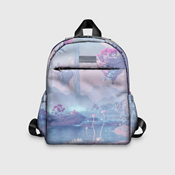 Детский рюкзак Фантастический пейзаж с плавающими островами и рас, цвет: 3D-принт