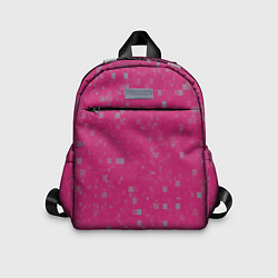 Детский рюкзак Color pink brown squares, цвет: 3D-принт