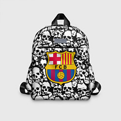Детский рюкзак Barcelona черно белые черепа