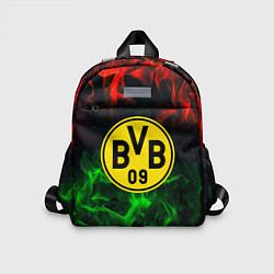 Детский рюкзак Borussia красно зеленый огонь, цвет: 3D-принт