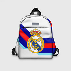 Детский рюкзак Real Madrid текстура полосы, цвет: 3D-принт