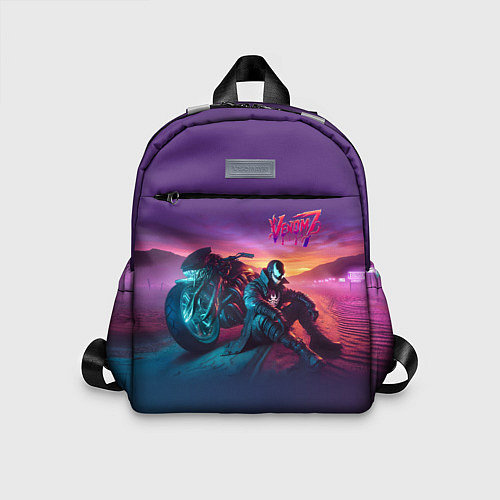 Детский рюкзак Venom near his motorcycle - ai art fantasy / 3D-принт – фото 1