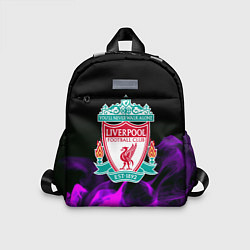 Детский рюкзак Liverpool неоновый огонь, цвет: 3D-принт