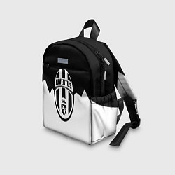 Детский рюкзак Ювентус черно белая геометрия, цвет: 3D-принт — фото 2