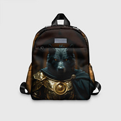 Детский рюкзак Волк в золотых доспехах, цвет: 3D-принт