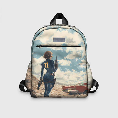 Детский рюкзак Fallout девушка в пустоши / 3D-принт – фото 1