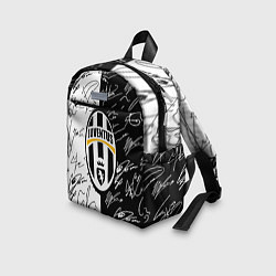 Детский рюкзак Ювентус автографы полосы, цвет: 3D-принт — фото 2