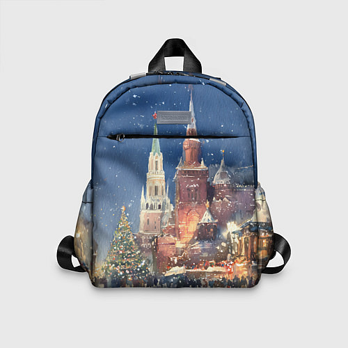 Детский рюкзак Новый год - Москва / 3D-принт – фото 1