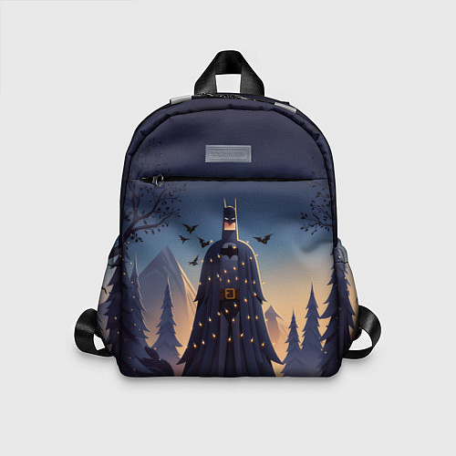 Детский рюкзак Новогодний Бэтмен / 3D-принт – фото 1