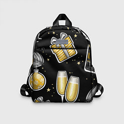 Детский рюкзак Новогодний вайб, цвет: 3D-принт