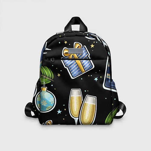 Детский рюкзак Новогодний вайб / 3D-принт – фото 1