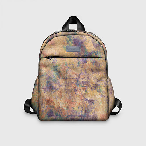 Детский рюкзак Абстракция - pink marble with blue flecks / 3D-принт – фото 1