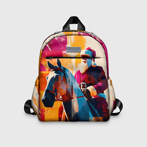 Детский рюкзак Дед Мороз на коне / 3D-принт – фото 1