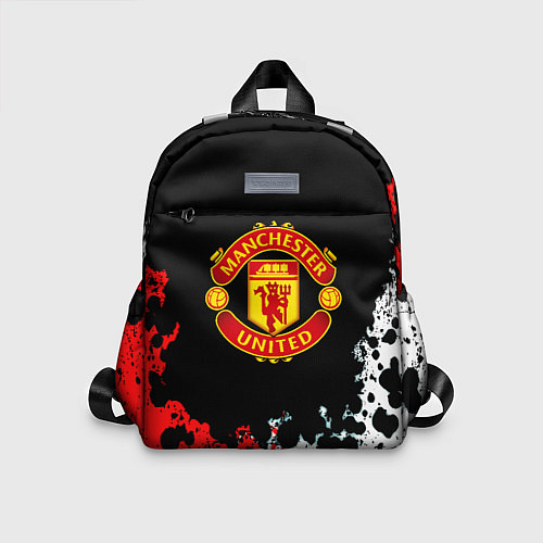 Детский рюкзак Манчестер Юнайтед краски абстрактные / 3D-принт – фото 1
