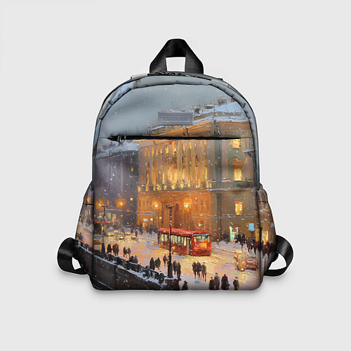 Детский рюкзак Предновогодний Санкт-Петербург / 3D-принт – фото 1