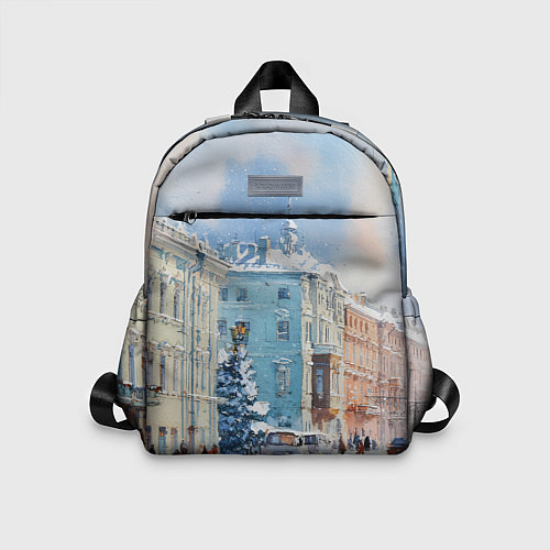 Детский рюкзак Зимний Питер / 3D-принт – фото 1