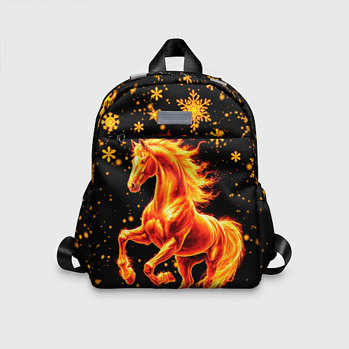 Детский рюкзак Пылающая лошадь / 3D-принт – фото 1
