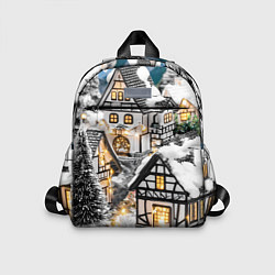 Детский рюкзак Объемные новогодние дома