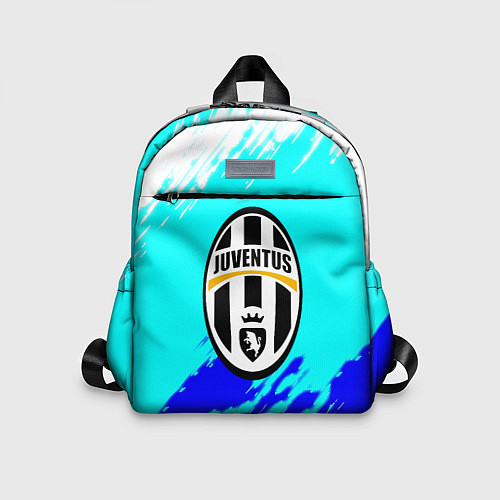 Детский рюкзак Ювентус краски штрихи текстура / 3D-принт – фото 1