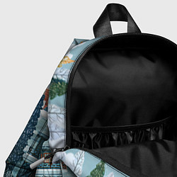 Детский рюкзак Новогодний елочный двор, цвет: 3D-принт — фото 2