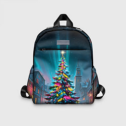 Детский рюкзак Новогодняя елка в гирляндах