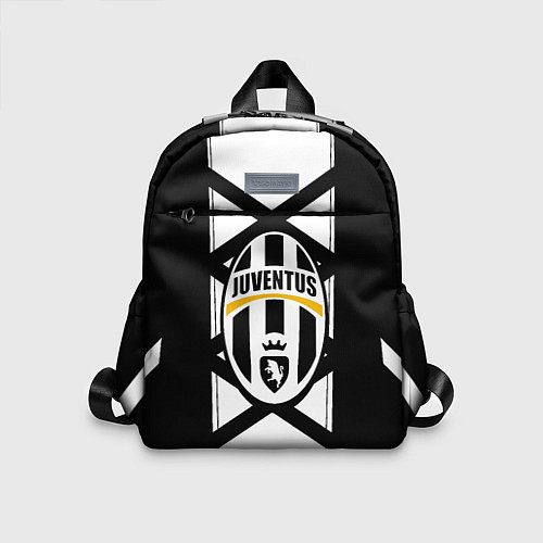 Детский рюкзак Ювентус геометрия полосы линии / 3D-принт – фото 1