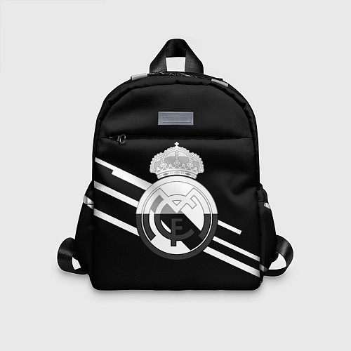 Детский рюкзак Реал Мадрид полосы текстура линии / 3D-принт – фото 1