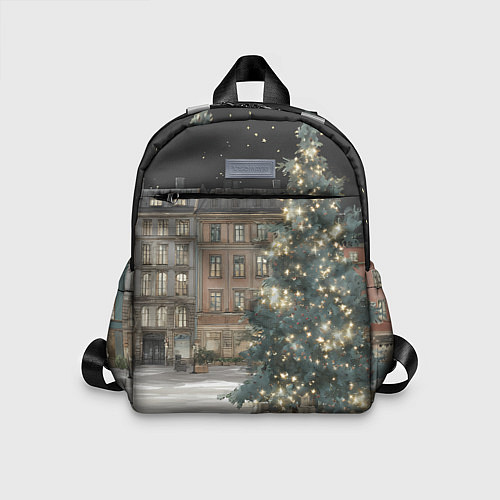 Детский рюкзак Елка во дворе / 3D-принт – фото 1