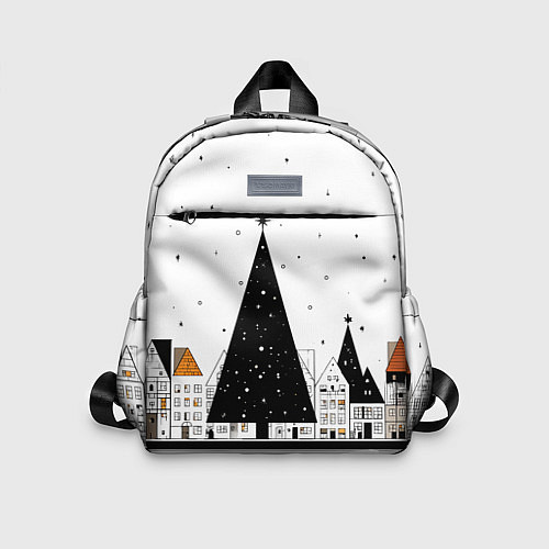 Детский рюкзак Новый год - минимализм / 3D-принт – фото 1