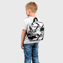 Детский рюкзак Реал Мадрид краски полосы, цвет: 3D-принт — фото 2