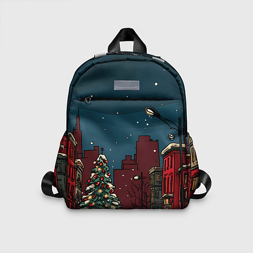 Детский рюкзак Новогодняя ночь / 3D-принт – фото 1