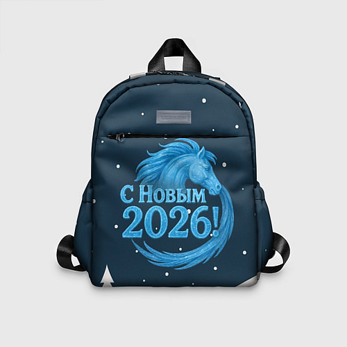 Детский рюкзак С Новым 2026 снежная надпись / 3D-принт – фото 1