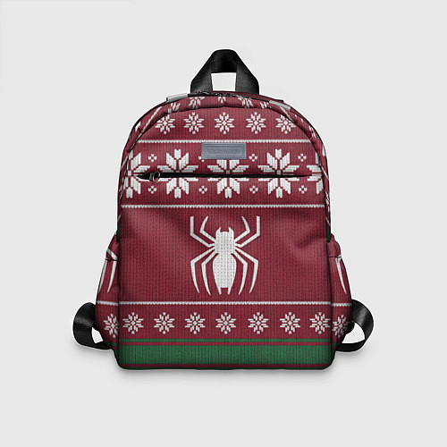 Детский рюкзак Рождественский свитер Человека паука / 3D-принт – фото 1