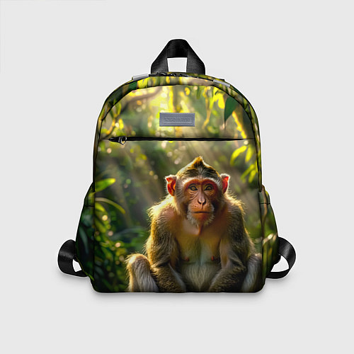 Детский рюкзак Лесная обезьянка / 3D-принт – фото 1