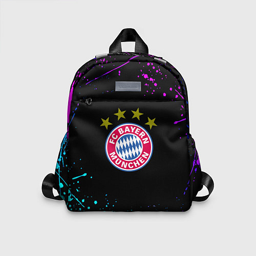 Детский рюкзак Бавария Мюнхен неоновые краски всплеск / 3D-принт – фото 1