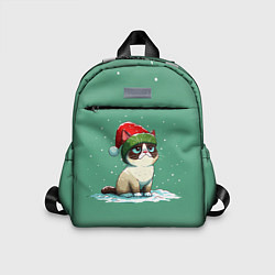 Детский рюкзак Новогодний мем котик