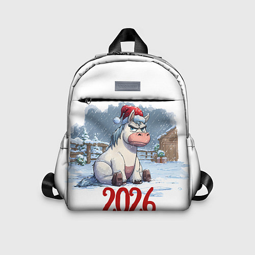 Детский рюкзак Сердитая лошадь 2026 / 3D-принт – фото 1