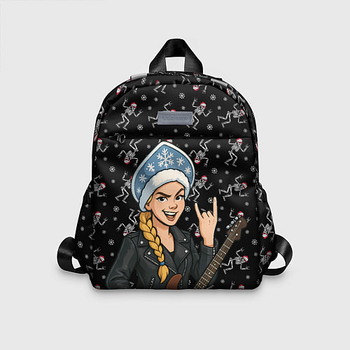 Детский рюкзак Снегурочка с гитарой - Рок / 3D-принт – фото 1