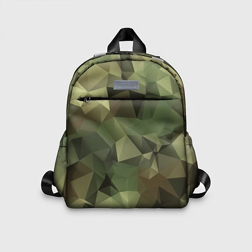 Детский рюкзак Полигональный камуфляж / 3D-принт – фото 1