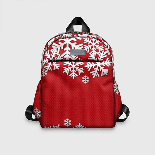 Детский рюкзак Снежинки / 3D-принт – фото 1