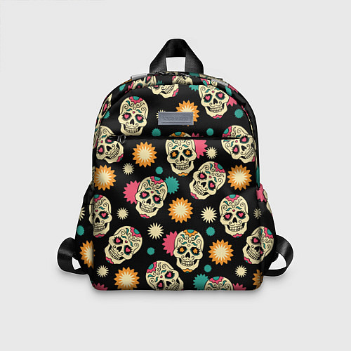 Детский рюкзак День мертвецов - черепа / 3D-принт – фото 1