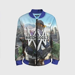 Бомбер детский Watch Dogs 2, цвет: 3D-синий