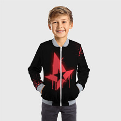 Бомбер детский Astralis: Black collection, цвет: 3D-серый — фото 2