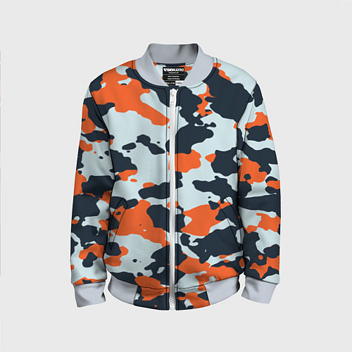 Детский бомбер CS:GO Asiimov Camouflage / 3D-Серый – фото 1