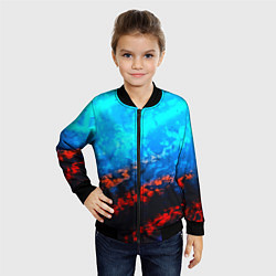 Бомбер детский Still waiting neon, цвет: 3D-черный — фото 2