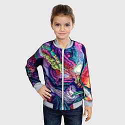 Бомбер детский Hyper Beast Style, цвет: 3D-серый — фото 2